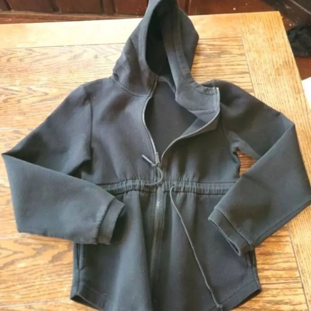 Varley Sofia black drawstring full zip  athletic athleisure jacket sz Small - Picture 2 of 6